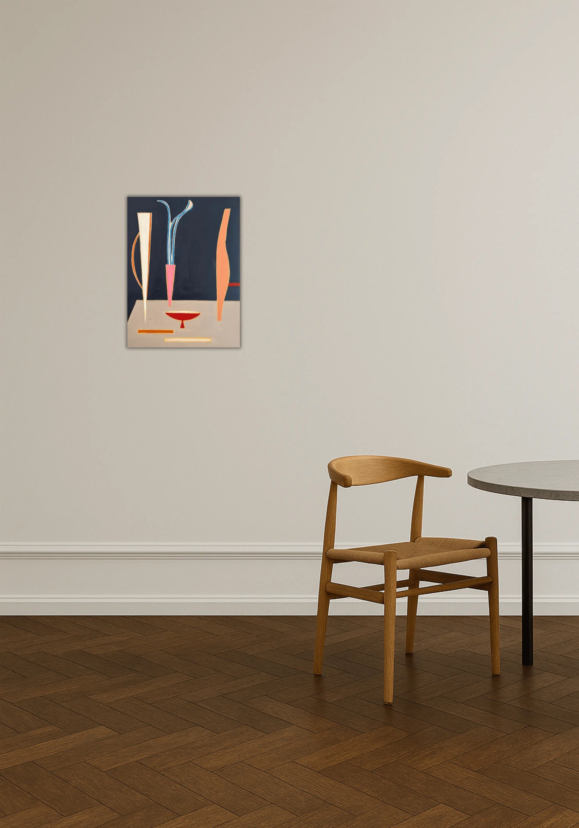 Ophæng af værk set forfra