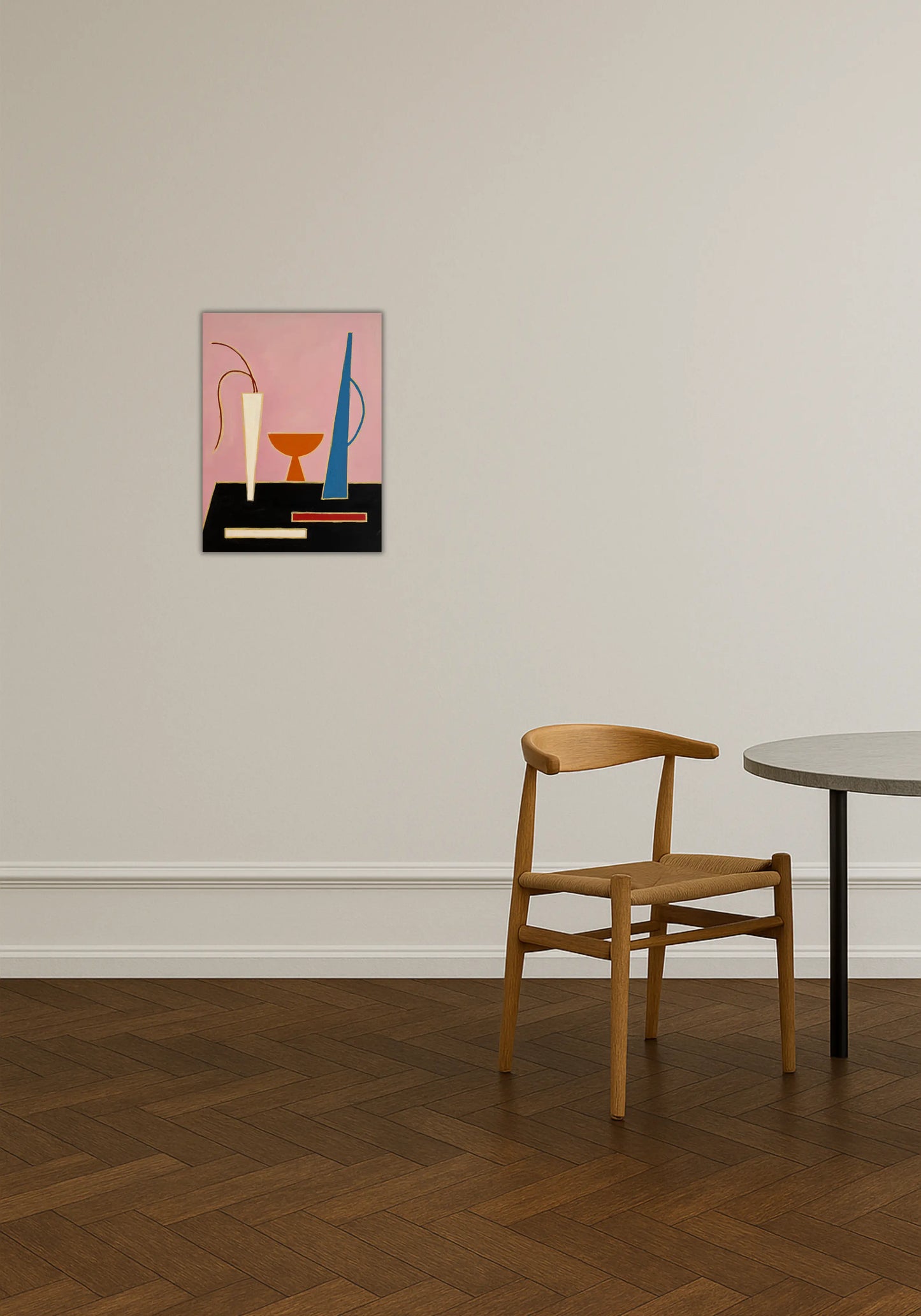 Ophæng af værk set forfra