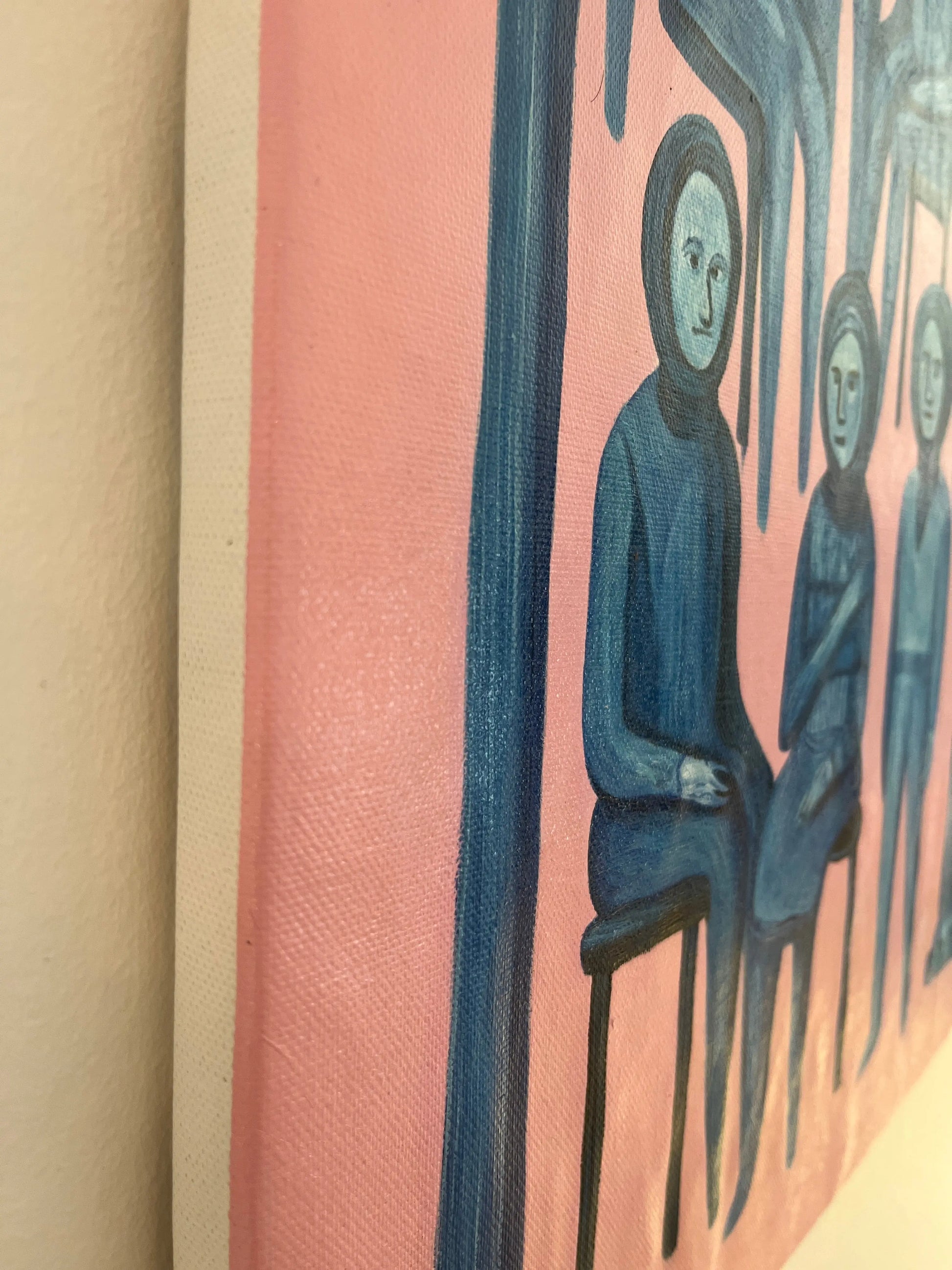 Palæ - Det blå selskab 50 x 70 cm